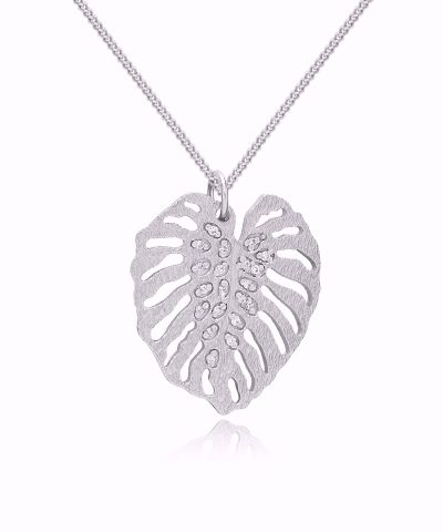 Monstrea anheng i hvitt gull med diamanter