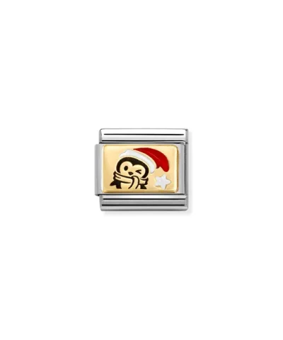 Charm, Composable Link, Penguin, Santa Hat