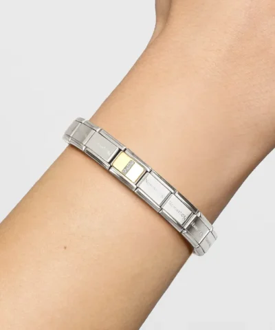 Alternative view of Charm, Composable Link, Letter I, Silver Glitter