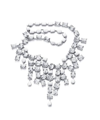 Efva Attling Crystal rain collier - clear