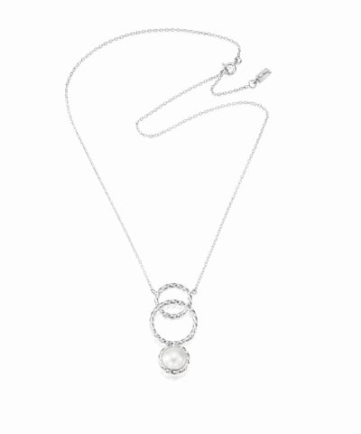 Efva Attling Twisted orbit necklace - pearl