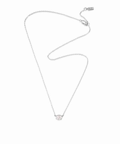 Efva Attling Love bead necklace silver - rose quartz