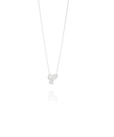 Alternative view of Efva Attling mini pearls bow necklace