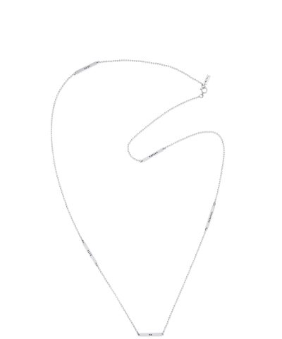 Efva Attling power plates long necklace