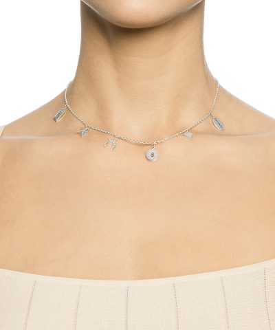 Alternative view of Efva Attling Mini messages necklace