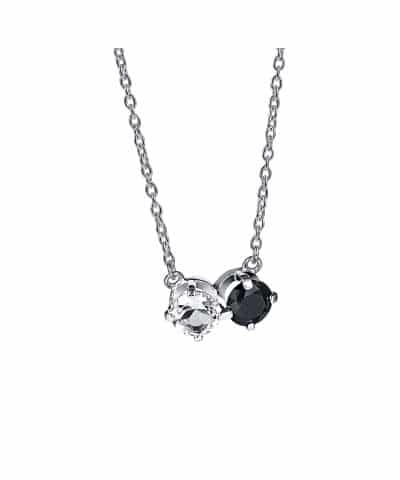 Efva Attling The storm & i necklace crystal q./onyx