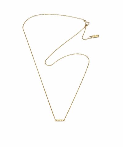 Produktbilde av Efva Attling Mini me hope necklace laget med gult gull.
