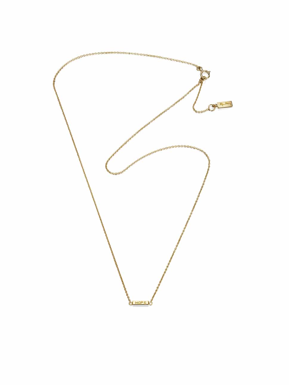 Produktbilde av Efva Attling Mini me hope necklace laget med gult gull.