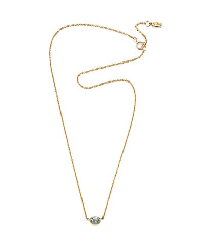 Alternative view of Efva Attling Love bead necklace gold - topaz