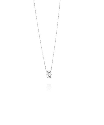 Alternative view of Efva Attling little bend over necklace - crystal quartz