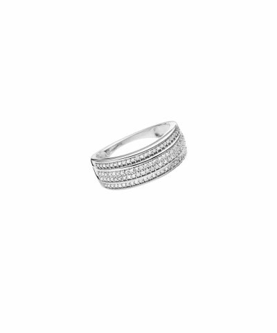 GD 100Diamonds ELIZABETH hv.gull ring m/diamant 0,40ct W/SI