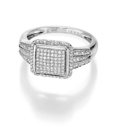 GD 100Diamonds DESIREE hv.gull ring m/diamant 0,30 ct W/SI