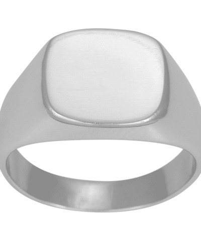 SON rhod. massiv sølvring poleret