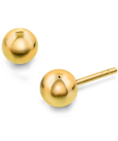 Pan Jewelry Øredobber i gull kule 5mm