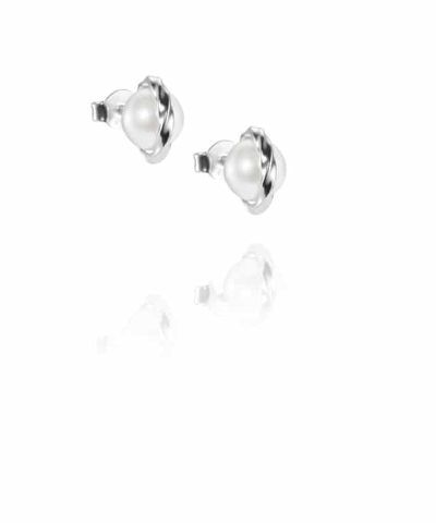 Efva Attling Twisted orbit ear - pearl