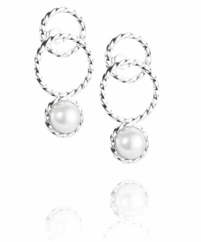 Efva Attling Twisted Orbit ørepynt