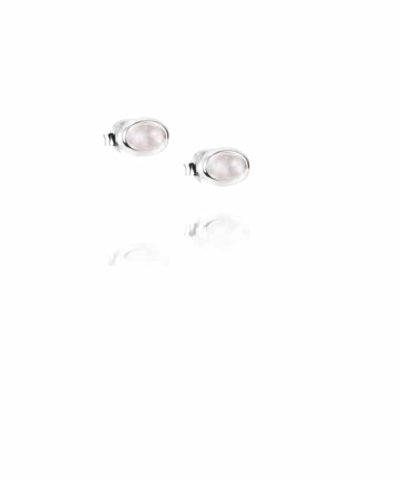 Efva Attling Love bead ear silver - rose quartz