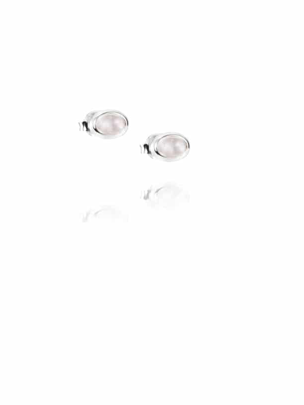 Efva Attling Love bead ear silver - rose quartz