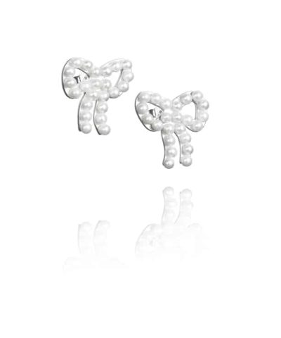 Efva Attling mini pearls bow ear