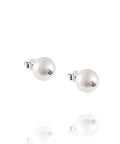 Produktbilde av Efva Attling Balance ear laget av sølv og ferskvannsperle.