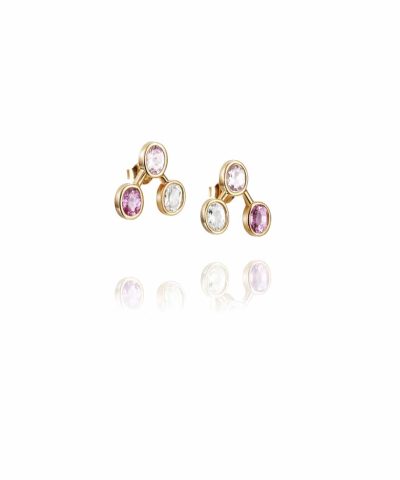 Efva Attling Three shades ear - pink sapphire
