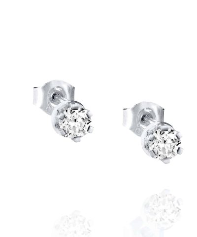 Produktbilde av Efva Attling Crown & stars ear 0.60ctw laget av hvitt gull og diamanter.