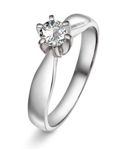 Capella ring i hvitt gull med diamant 0,50 ct WSI