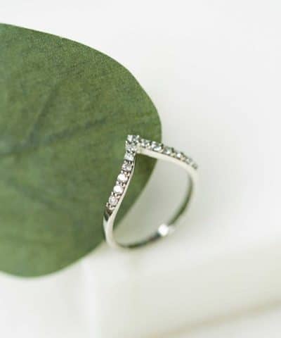 Alternative view of Ring i hvitt gull med diamant 0,26 ct WSI