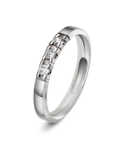 Christophersen Hvitt Gull Ring Allianse 0,12 WP1 3 br
