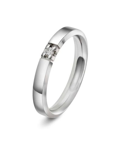 Christophersen Hvitt Gull Ring Allianse 0,06 WP1 1 br