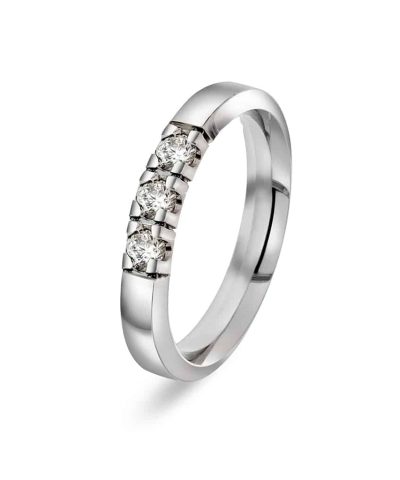 Christophersen Hvitt Gull Ring Allianse 0,27 WP1 3 br