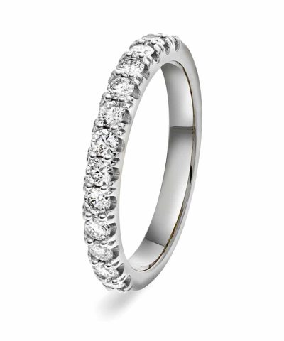 Ring i hvitt gull med diamant 0,50 ct WSI