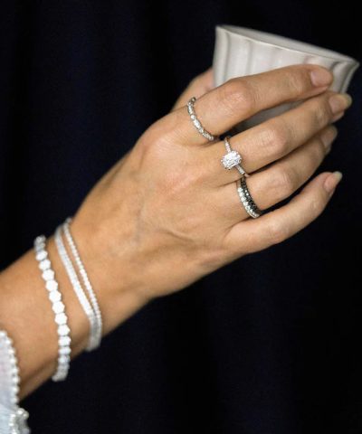 Alternative view of Ring i hvitt gull med diamant 0,25 ct WSI