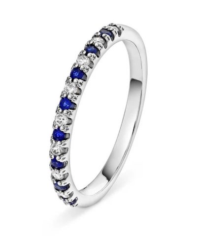 Ring i gull med diamant 0,12 ct WSI