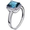 Ring i gull med diamant 0.14 ct wsi