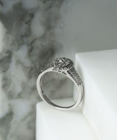 Ring i gull med diamant 0,50 ct WSI - Bilde 4