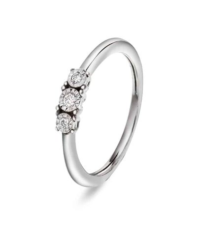 Christophersen Hvitt Gull Ring 3-stens WSI 0,04 3 br