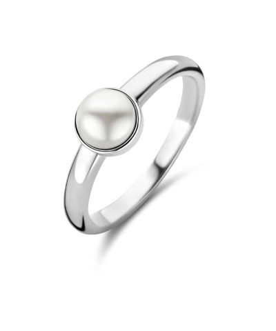 Ti Sento - Milano silver ring 12254PW with white pearl centerpiece
