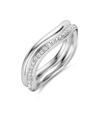 Ti Sento - Milano silver ring with zirkonia 12262ZI