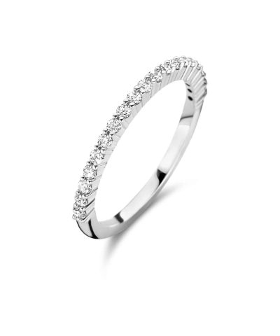 Ti Sento - Milano silver ring with white zirkonia 12268ZI