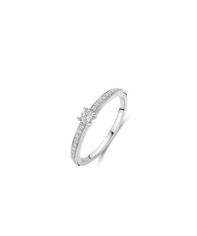 Ti Sento Classic Zirconia Ring with stone