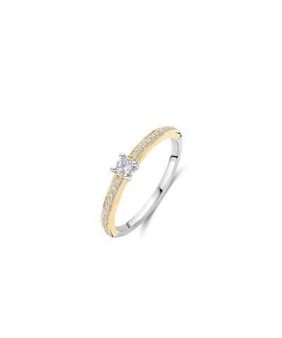 Ti Sento Classic Zirconia Ring with stone