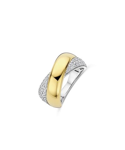 Ti Sento Bold Zirconia Crossover Ring