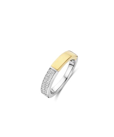 Ti Sento Contrast Zirconia Ring