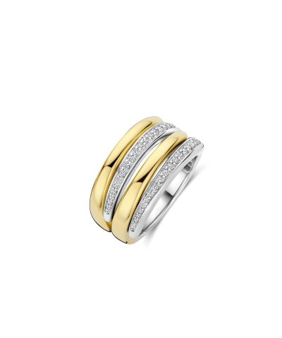 Ti Sento Bold Zirconia Layered Ring