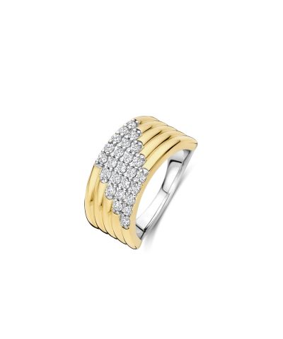 Ti Sento Stardust Zirconia Layered Ring - L model