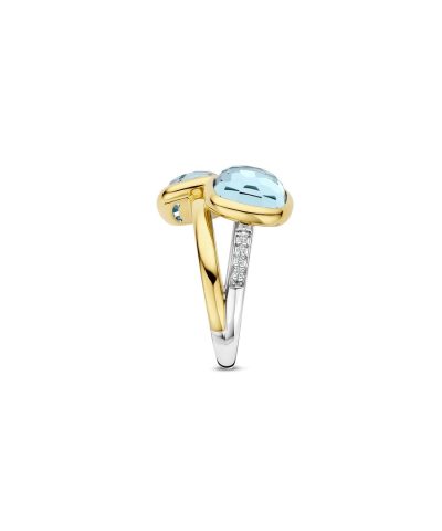 Alternative view of Ti Sento Double Cushion Ring