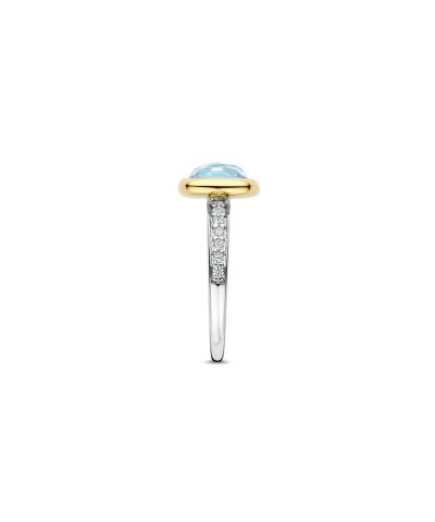 Alternative view of Ti Sento Zirconia Cushion Ring
