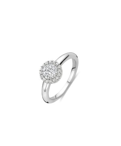 Ti Sento Classic Zirconia Ring Round