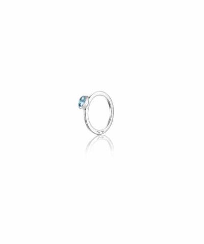 Efva Attling Love bead ring silver - topaz